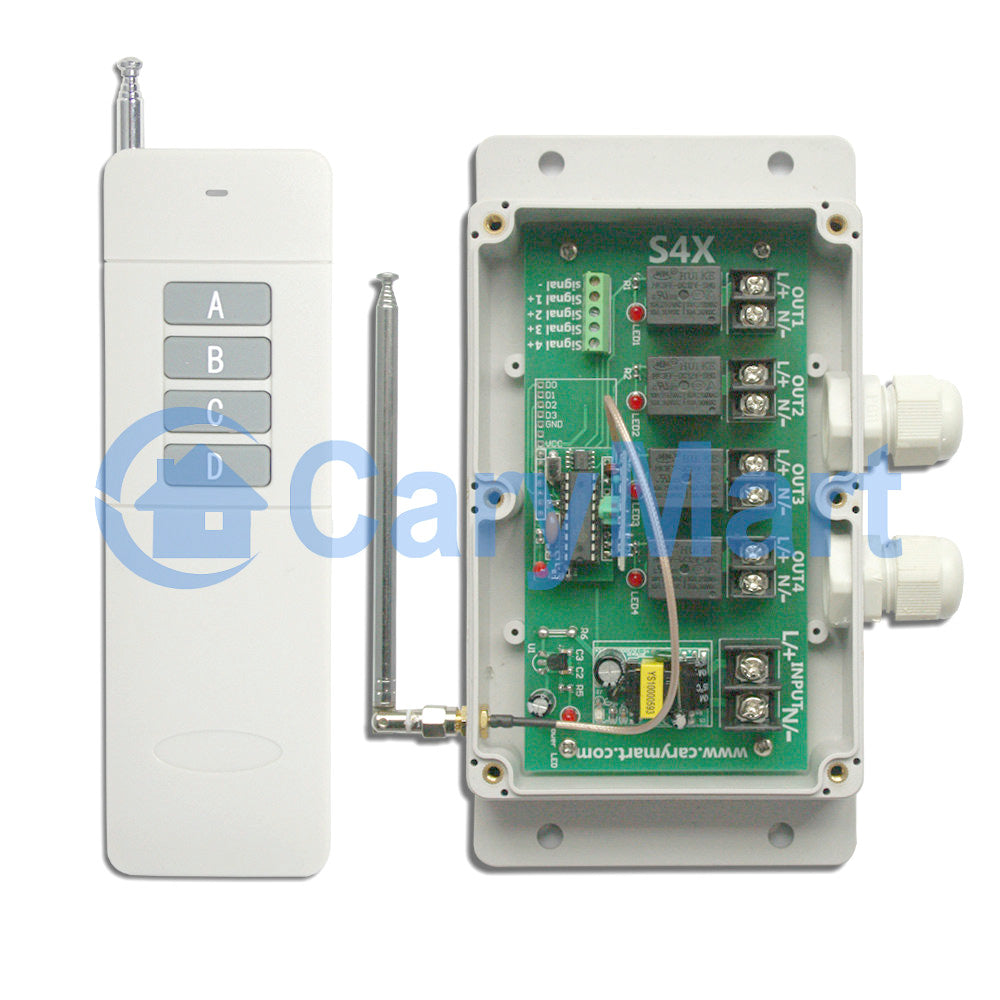 Interrupteur Telecommande Portail Longue Portée 2 Voies CA 100~240V –  Magasin d'interrupteurs sans fil