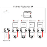 100M Interrupteur Étanche 4 Voies 230V CA pour Télécommandé 4 Lampes (Modèle 0020220)