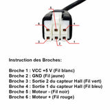 Vérin électrique 2000N course 100MM actionneur linéaire avec capteur à effet hall intégré (Modèle 0041502-1)