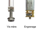 Vérin électrique miniature léger & durable course 10MM fonctionne avec CC 6V 12V 24V (Modèle 0041741)