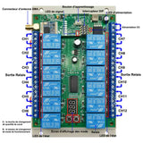 12 Voies CC Grande Surface 5KM Interrupteur Étanche Sortie Contact Sec (Modèle 0020033)