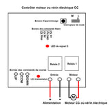 Kit de télécommande de actionneur linéaire électrique industriel 12V 24V 1300 lbs 6000N (Modèle 0043080)