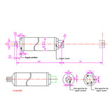 Vérin électrique à grande vitesse course 50MM actionneur linéaire (Modèle 0041561)