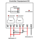 Récepteur RF de Télécommande Sans Fil à Large Portée 30A avec 2 Sorties Relais Sèches (Modèle 0020338)