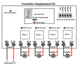 4 Voies Haute Puissance CC Interrupteur Va et Vient Sans Fil Portée de Travail 5KM (Modèle 0020671)