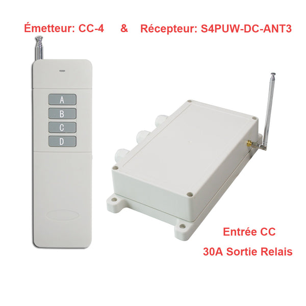 4 Voies CC 5000M Télécommande Longue Portée Avec Contact Sec Sans Fil