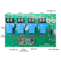 5000M 4 Canaux  Sortie d'Alimentation CC Haute Puissance 30A RF Étanche Récepteur Sans Fil Avec Fonction de Télécommande et de Rétroaction (modèle 0020670)