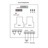 Interrupteu sans fil 30A avec fonction étanche pour contrôler la direction du mouvement de deux vérins électriques ou moteurs CC (Modèle 0020604)