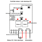 Récepteur Relais Sans Fil 9V 12V 24V 433Mhz 1 Voie Pour Moteur Store Électrique Mode Inversion (Modèle 0020323)