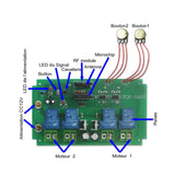 Interrupteur sans fil RF 30A avec fonction de réglage de la vitesse pour deux moteurs CC ou vérins électriques (Modèle 0020503)