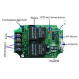 Le interrupteur sans fil RF DC12V 24V contrôle l'extension et la rétraction des vérins électriques (Modèle 0020605)