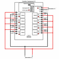 5 Milles Longue distance 8 Voies Sortie Relais Sec Étanchéité Récepteur Sans Fil Avec Fonction de Rétroaction (Modèle 0020054)