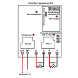 Portée 5KM Commande d'Éclairage Sans Fil Voltage de CC 6V 9V 12V 24V (Modèle 0020115)