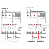 5km Grande Surface Entrée d'Alimentation CA et Sortie Relais Sec Haute Puissance 30A Récepteur Sans Fil Avec Fonction d'Étanchéité et de Rétroaction (Modèle 0020103)