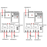 5km Grande Surface Entrée d'Alimentation CC et Sortie Relais Sec Haute Puissance 30A Récepteur Sans Fil Avec Fonction d'Étanchéité et de Rétroaction (Modèle 0020101)