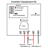 Grande Surface 5km Récepteur Sans Fil Avec Entrée d'Alimentation CC et Sortie Relais Sec Haute Puissance 30A (Modèle 0020090)