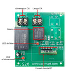 Interrupteur Mural 433mhz avec Télécommande Sans Fil Pour Ampoules CA 220V (Modèle 0020545)