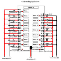 Kit de télécommande radio 15 voies 12V 24V CC avec 5 modes de fonctionnement (Modèle 0020038)