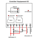 Kit de télécommande RF à une télécommande et trois récepteurs CA avec sortie haute puissance 30A (Modèle 0020747)