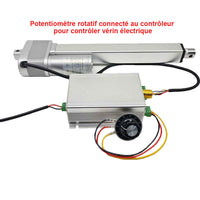 Contrôleur à glissière avec potentiomètre externe pour vérin électrique 12V 24V (Modèle 0043090)