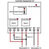 Récepteur Sans Fil Étanche avec 2 Sortie de Contact Sec NO NF (Modèle 0020199)