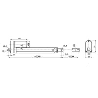 Verin Electrique 200 kg / Verin Telescopique Electrique Course 450MM