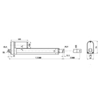 Verin Electrique 200 kg / Verin Telescopique Electrique Course 30MM