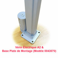 Vérin électrique 1000N 100kg course 700MM actionneur linéaire avec potentiomètre intégré (Modèle 0041673)