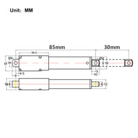 Verin Electrique Compact - 30MM Course pour les Espaces Restreints