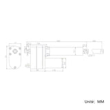 Vérin Électrique à Potentiomètre avec Retour de Position 300MM 8000N