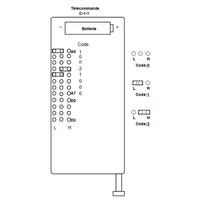 Télécommande Sans Fil 433Mhz 500 Mètres 2 Boutons (Modèle 0021017)