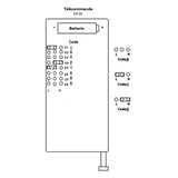 émetteur Sans Fil 500m 433MHz Commande les appareils (Modèle 0021015)