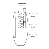 Télécommande Sans Fil Vibrateur Miniature Profesionnelle 433Mhz Avec 1 Bouton (Modèle 0021006)