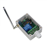 Interrupteur de relais sans fil RF haute puissance un-contrôle-douze CA 30A avec 1 télécommande et 12 canaux 12 récepteurs monocanal (Modèle 0020366)