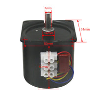 Moteur de Réduction de Vitesse CA 220V 14W (Modèle 0042001)