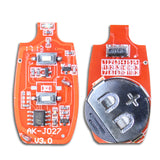 2 Boutons 50M EV1527 Chip Codage RF Télécommande / Emetteur Avec Couvercle Coulissant (Modèle 0021132)