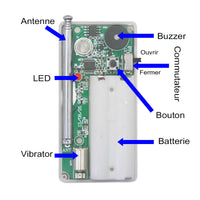 Longue Portée Kit Vibreur & Ronfleur Gadgets Tri-mode Vibreur & Ronfleur - 1 Émetteur & 6 Récepteurs (Modèle 0020172)