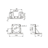 Support Fixe de Moteur CA 60 MM (Modèle 0043005)