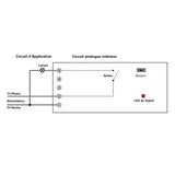 Commutateur de Télécommande Sans Fil à Trois Modes 1 Canal CA Avec Antenne d'Extension Externe (Modèle 0020636)