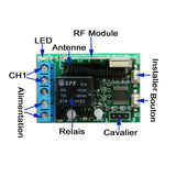 1 Canal Système Kit Télécommande Sans Fil Tri-mode 6V/9V/12V/24V Fonction Temporisé (Modèle 0020011)