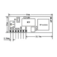 Module Récepteur Bidirectionnel 4 Canaux Longue Portée 5 kilomètres pour Interrupteur Sans Fil(Modèle 0020241)