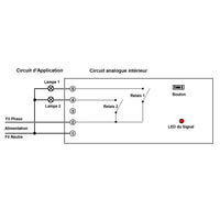 Récepteur Télécommande Sans Fil 2 Canaux Mode de Autoblocage Momentané Interblocage (Modèle 0020614)