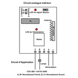 Récepteur Sans Fil à Sortie d'Alimentation CC à 1 Voie Reçoit et Démodule les Signaux RF (Modèle 0020413)