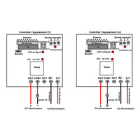 Système de télécommande sans fil RF à une télécommande et six récepteurs CA avec modes de contrôle à verrouillage momentané à verrouillage automatique (Modèle 0020433)