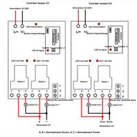 Récepteur RF de Télécommande Sans Fil à Large Portée 30A CA avec 2 Sorties Relais Sèches (Modèle 0020340)