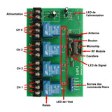 Relais longue portée 30A ensemble de télécommande sans fil à grande sortie avec boîtier étanche et connecteur étanche (Modèle 0020446)