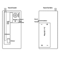 Longue Portée Kit Vibreur & Ronfleur Gadgets Tri-mode Vibreur & Ronfleur - 1 Émetteur & 6 Récepteurs (Modèle 0020172)