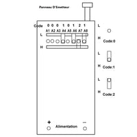 2000M Plus Grande Portée CC 30A Haute Puissance de Sortie Équipements CC Commutateur de Télécommande Sans Fil (Modèle 0020058)