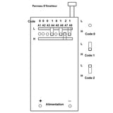 2000M Plus Grande Portée CC 30A Haute Puissance de Sortie Équipements CC Commutateur de Télécommande Sans Fil (Modèle 0020058)