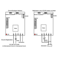 1 Canal Système Kit Télécommande Sans Fil Tri-mode 6V/9V/12V/24V Fonction Temporisé (Modèle 0020011)